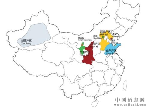中國葡萄酒地圖:國內葡萄酒產(chǎn)區(qū)